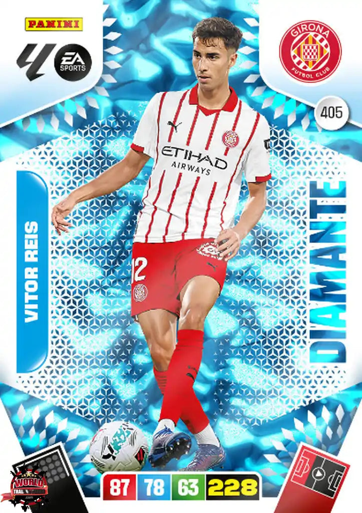 Vitor Reis - Girona FC - Panini Adrenalyn XL - 2025-2026 - 405 - Diamante