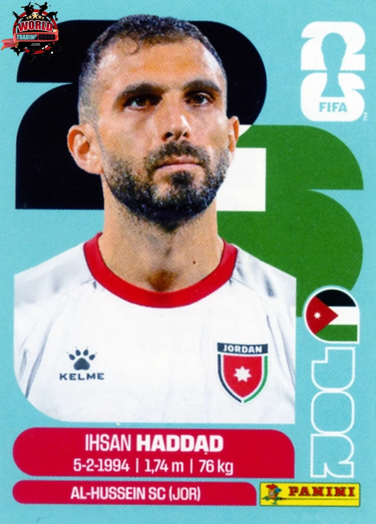 #JOR003 | Panini | Fifa World Cup Stickers | 2026 | Ihsan Haddad | Jordan | Base