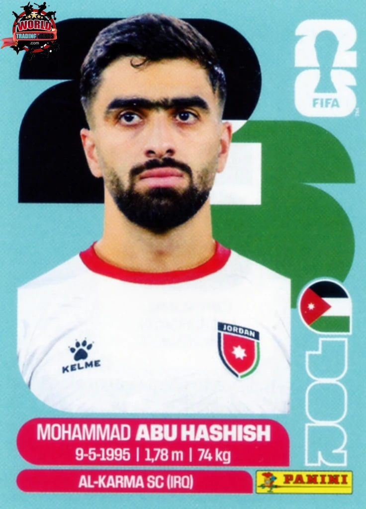 #JOR004 | Panini | Fifa World Cup Stickers | 2026 | Mohammad Abu Hashish | Jordan | Base