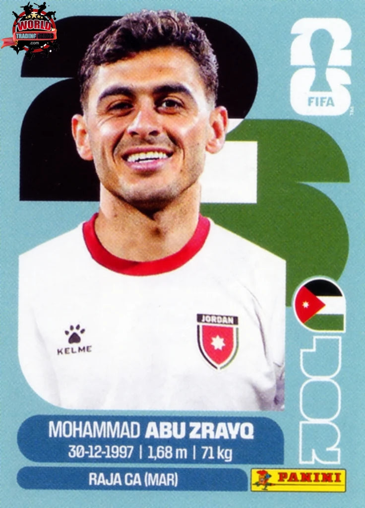 #JOR019 | Panini | Fifa World Cup Stickers | 2026 | Mohammad Abu Zrayq | Jordan | Base