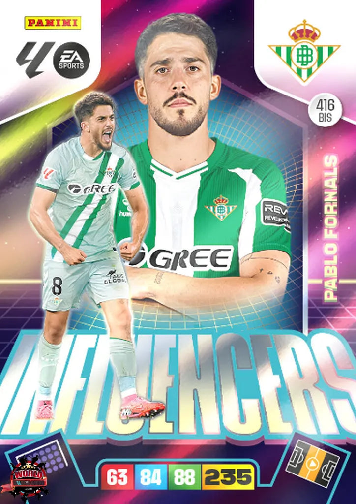 Pablo Fornals - Real Betis - Panini Adrenalyn XL - 2025-2026 - 416BIS - SP - Influencers