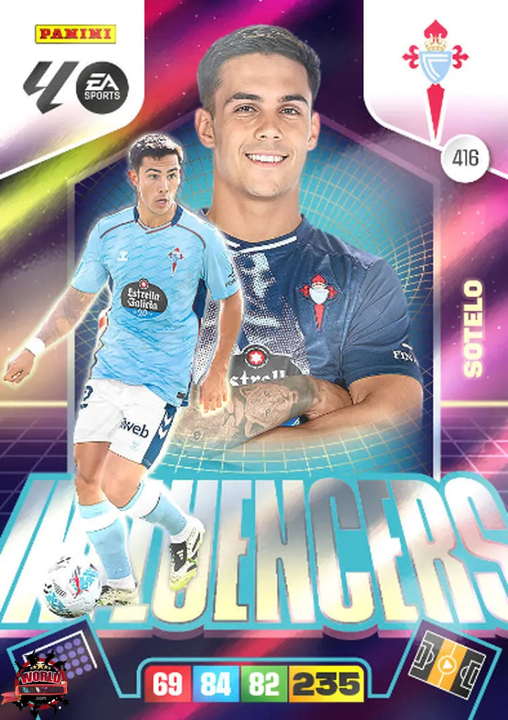 #416 | Adrenalyn XL | La Liga | 2025-2026 | Sotelo | RC Celta | Influencers
