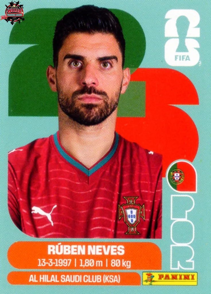 #POR011 | Panini | Fifa World Cup Stickers | 2026 | Ruben Neves | Portugal | Base - International version