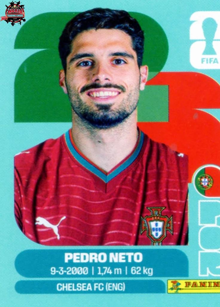 #POR019 | Panini | Fifa World Cup Stickers | 2026 | Pedro Neto | Portugal | Base - International version