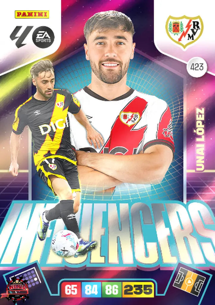 Unai López - Rayo Vallecano - Panini Adrenalyn XL - 2025-2026 - 423 - Influencers