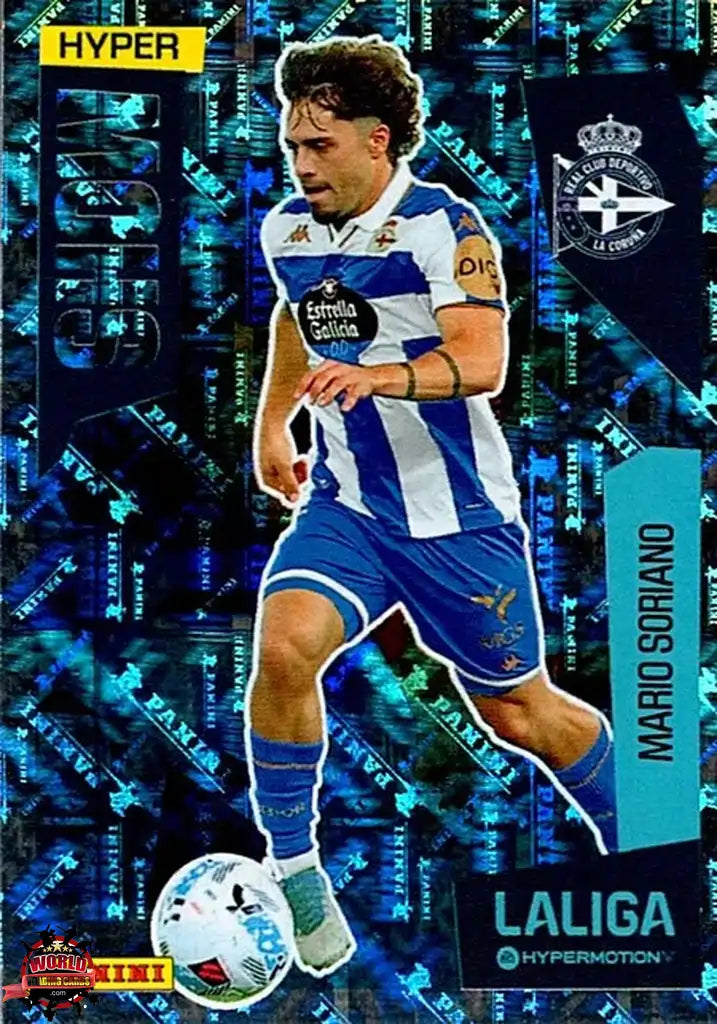 Cromo Trading Card Fútbol-Mario Soriano-RC Deportivo-Panini La Liga HypermotionV 2025-2026-429-Hyper Show