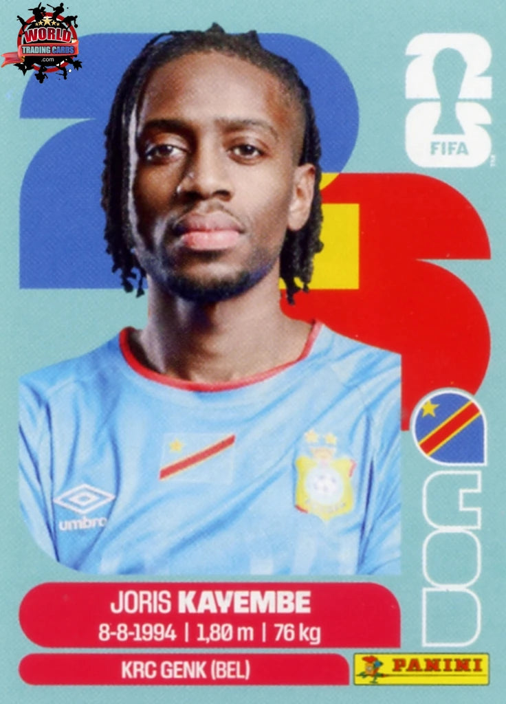 #COD007 | Panini | Fifa World Cup Stickers | 2026 | Joris Kayembe | Congo DR | Base