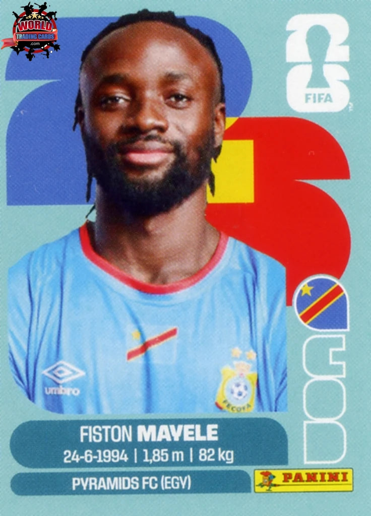 #COD018 | Panini | Fifa World Cup Stickers | 2026 | Fiston Mayele | Congo DR | Base