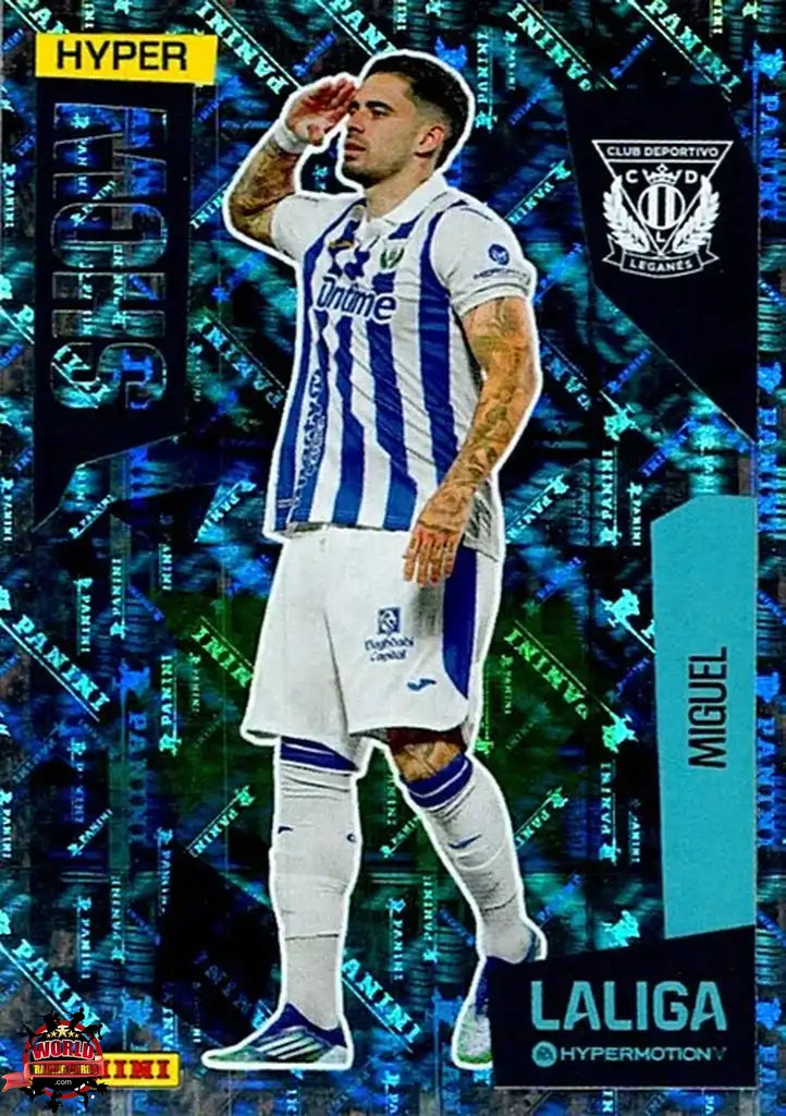Cromo Trading Card Fútbol-Miguel-CD Leganés-Panini La Liga HypermotionV 2025-2026-430-Hyper Show