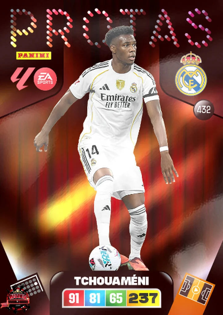 #432 | Adrenalyn XL | La Liga | 2025-2026 | Tchouaméni | Real Madrid | Protas