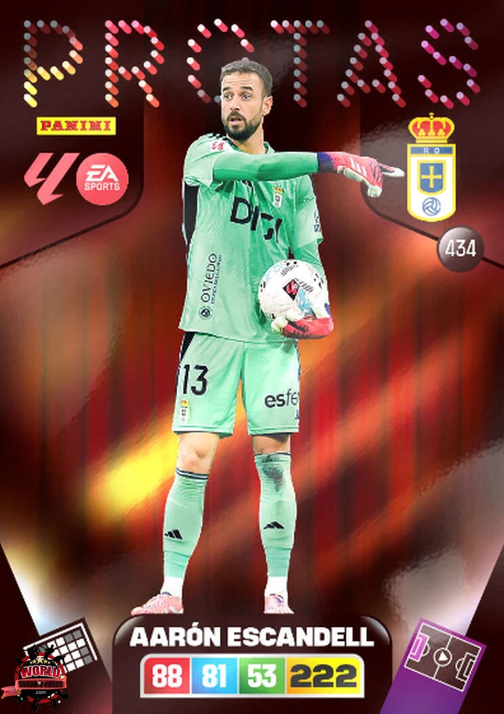 #434 | Adrenalyn XL | La Liga | 2025-2026 | Aarón Escandell | Real Oviedo | Protas
