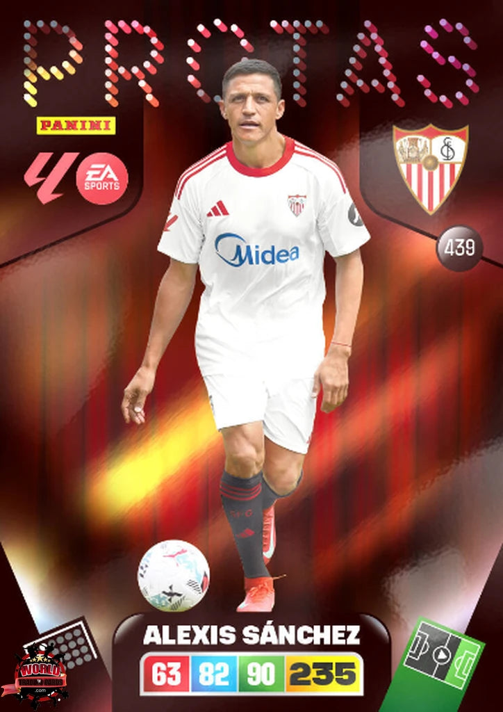 #439 | Adrenalyn XL | La Liga | 2025-2026 | Alexis Sánchez | Sevilla FC | Protas