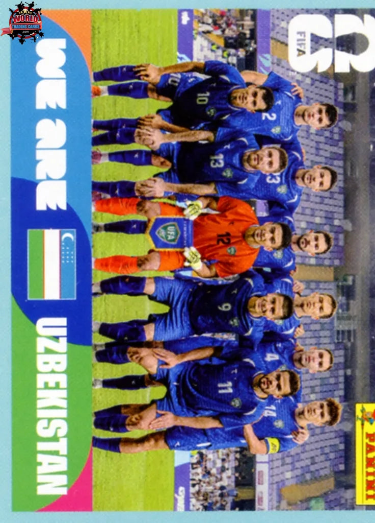 #UZB013 | Panini | Fifa World Cup Stickers | 2026 | Team Photo | Uzbekistan | Base - International version