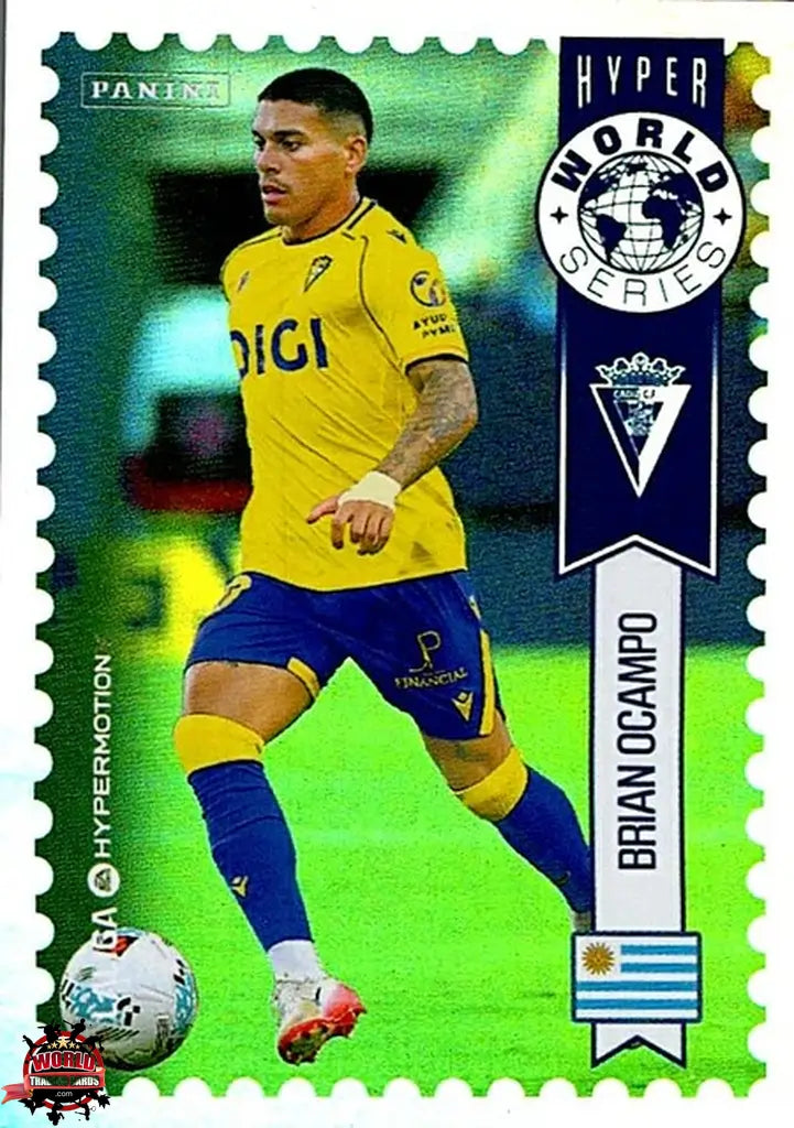 Cromo Trading Card Fútbol-Brian Ocampo-Cádiz CF-Panini La Liga HypermotionV 2025-2026-440-Hyper World Series