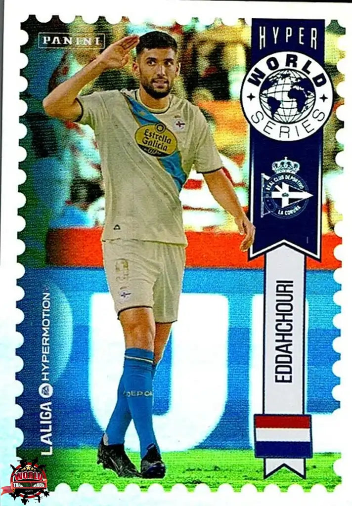 Cromo Trading Card Fútbol-Eddahchouri-RC Deportivo-Panini La Liga HypermotionV 2025-2026-443-Hyper World Series