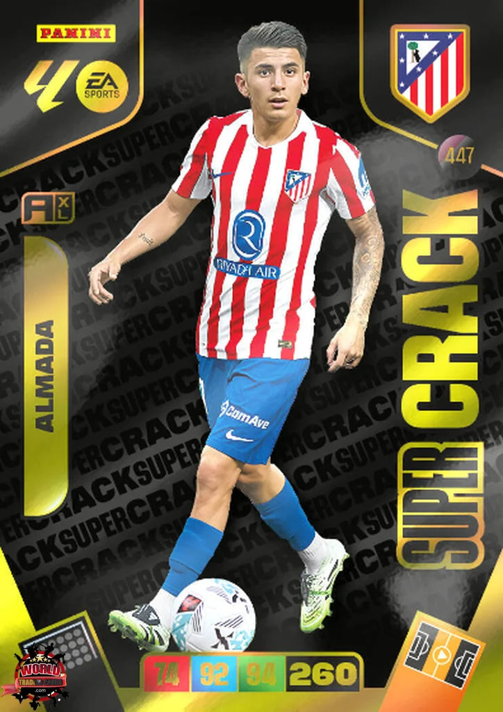 #447 | Adrenalyn XL | La Liga | 2025-2026 | Almada | Atlético de Madrid | Super Crack