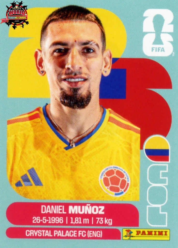 #COL006 | Panini | Fifa World Cup Stickers | 2026 | Daniel Munoz | Colombia | Base - International version