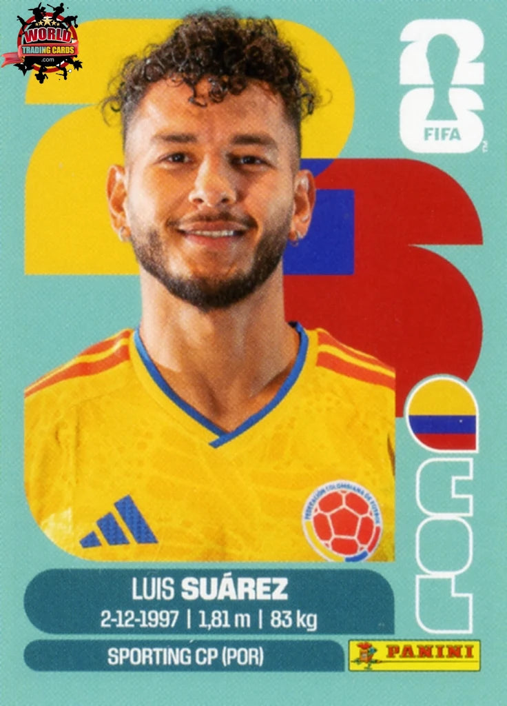 #COL019 | Panini | Fifa World Cup Stickers | 2026 | Luis Suarez | Colombia | Base - International version