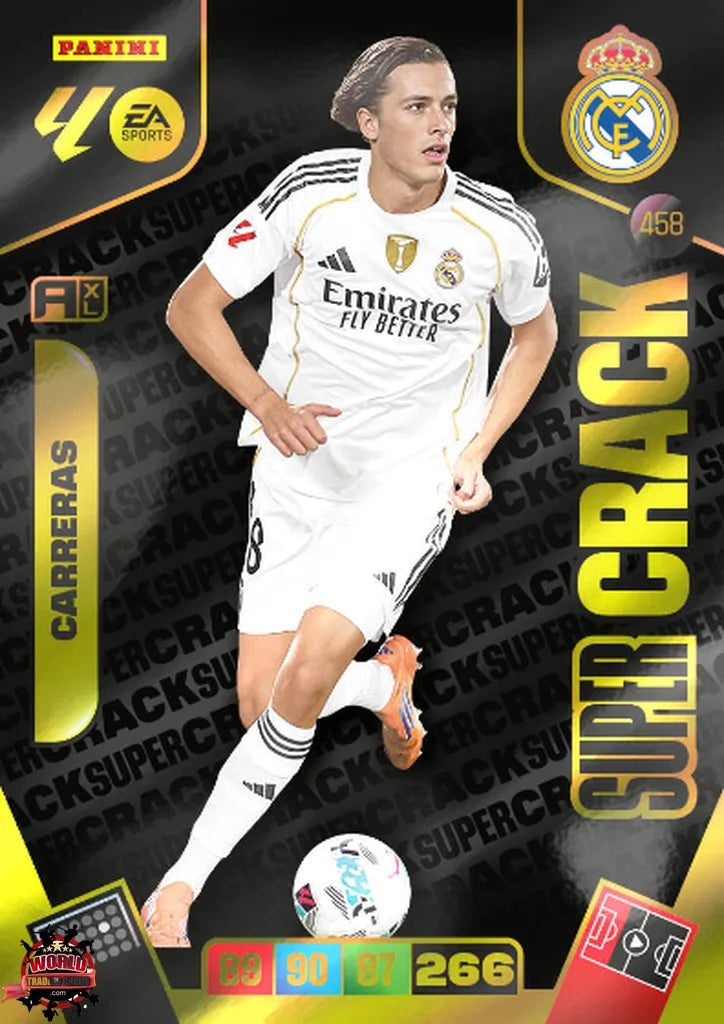 #458 | Adrenalyn XL | La Liga | 2025-2026 | Carreras | Real Madrid | Super Crack