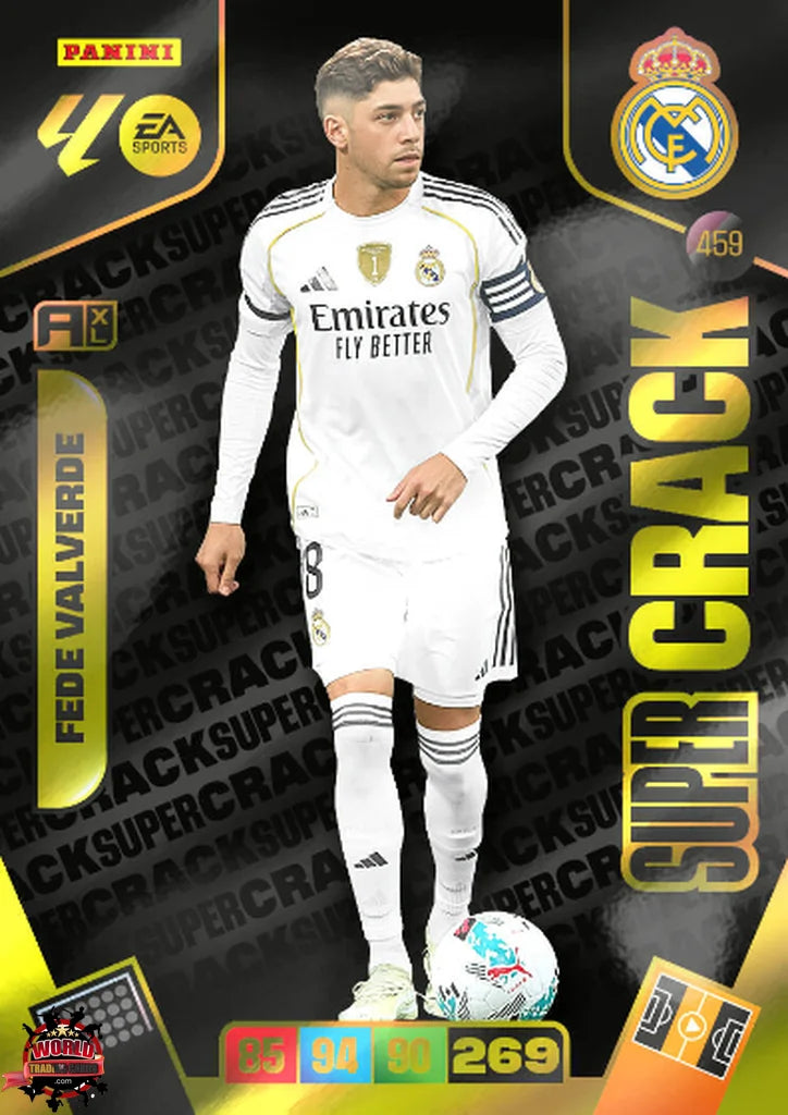 Soccer Trading Card Chrome-Fede Valverde-Real Madrid-Panini