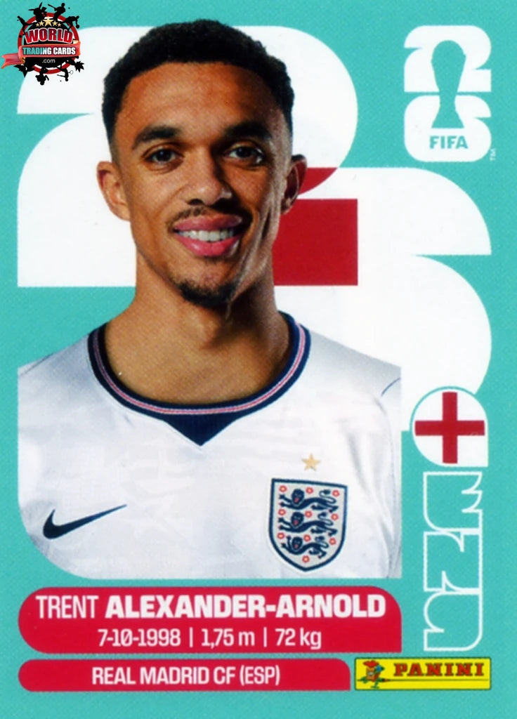 #ENG006 | Panini | Fifa World Cup Stickers | 2026 | Trent Alexander-Arnold | England | Base - International version