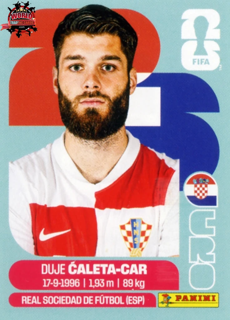 #CRO003 | Panini | Fifa World Cup Stickers | 2026 | Duje Caleta-Car | Croatia | Base - International version