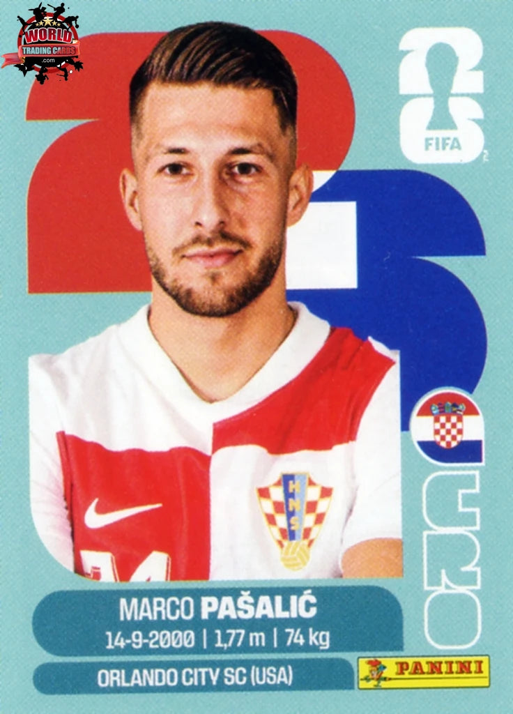 #CRO017 | Panini | Fifa World Cup Stickers | 2026 | Marco Pasalic | Croatia | Base - International version