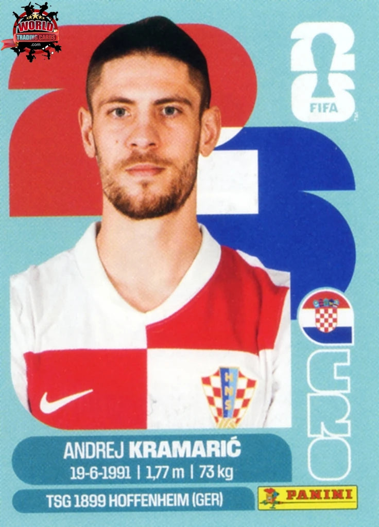 #CRO019 | Panini | Fifa World Cup Stickers | 2026 | Andrej Kramarić | Croatia | Base - International version