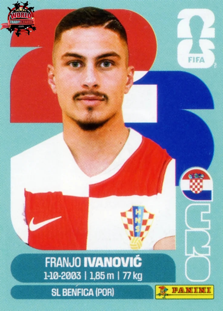 #CRO020 | Panini | Fifa World Cup Stickers | 2026 | Franjo Ivanovic | Croatia | Base - International version