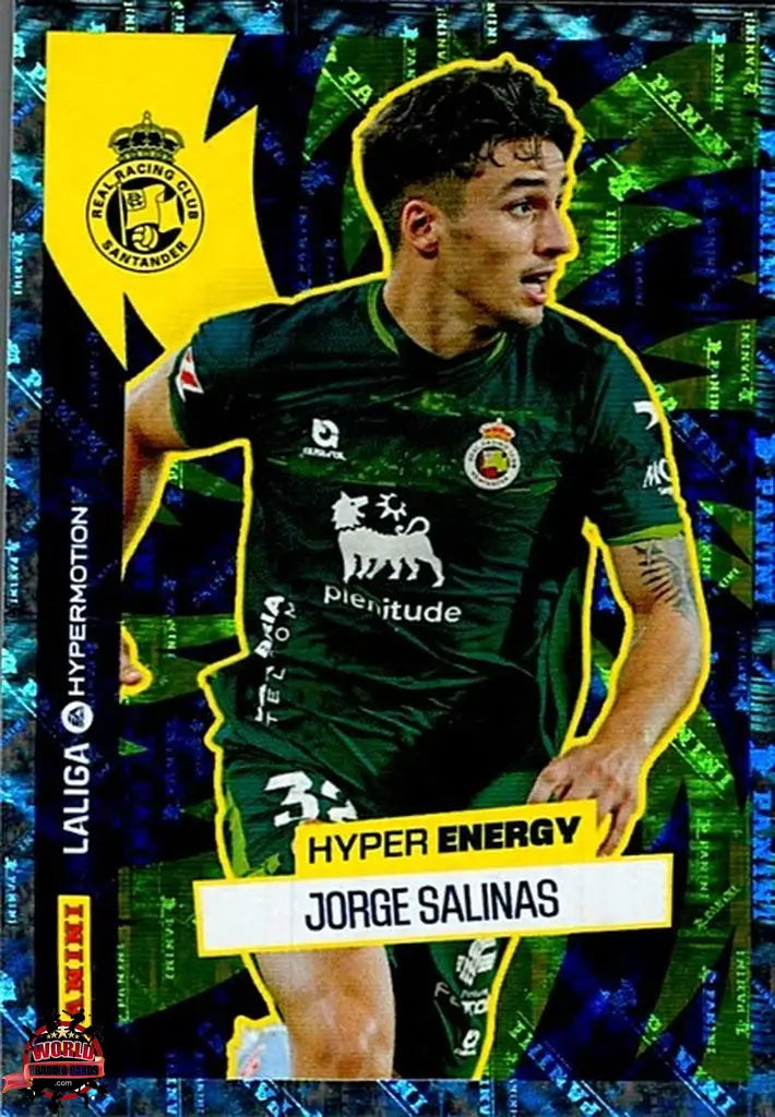 Cromo Trading Card Fútbol-Jorge Salinas-Real Racing Club-Panini La Liga HypermotionV 2025-2026-470-Hyper Energy