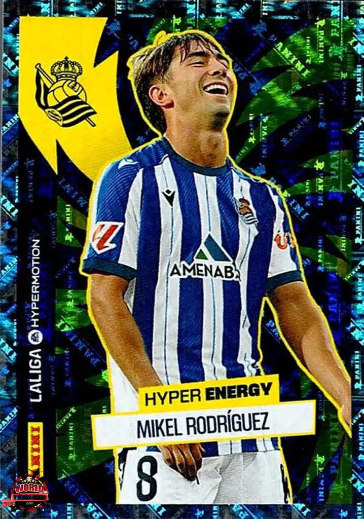 Cromo Trading Card Fútbol-Mikel Rodríguez-Real Sociedad B-Panini La Liga HypermotionV 2025-2026-472-Hyper Energy