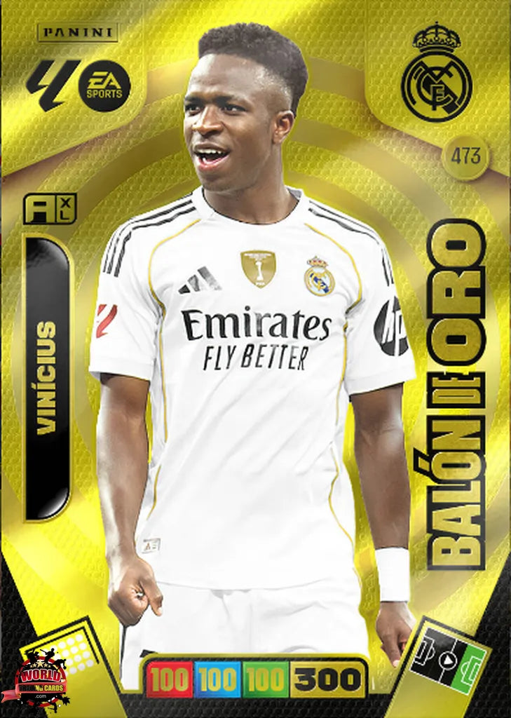 A BENCAO, VINICIUS ヴィニシウス・ヂ・モラエス 20CDBOX Soccer Trading Card-Vinicius-Real Madrid-Panini Adrenalyn XL 2025