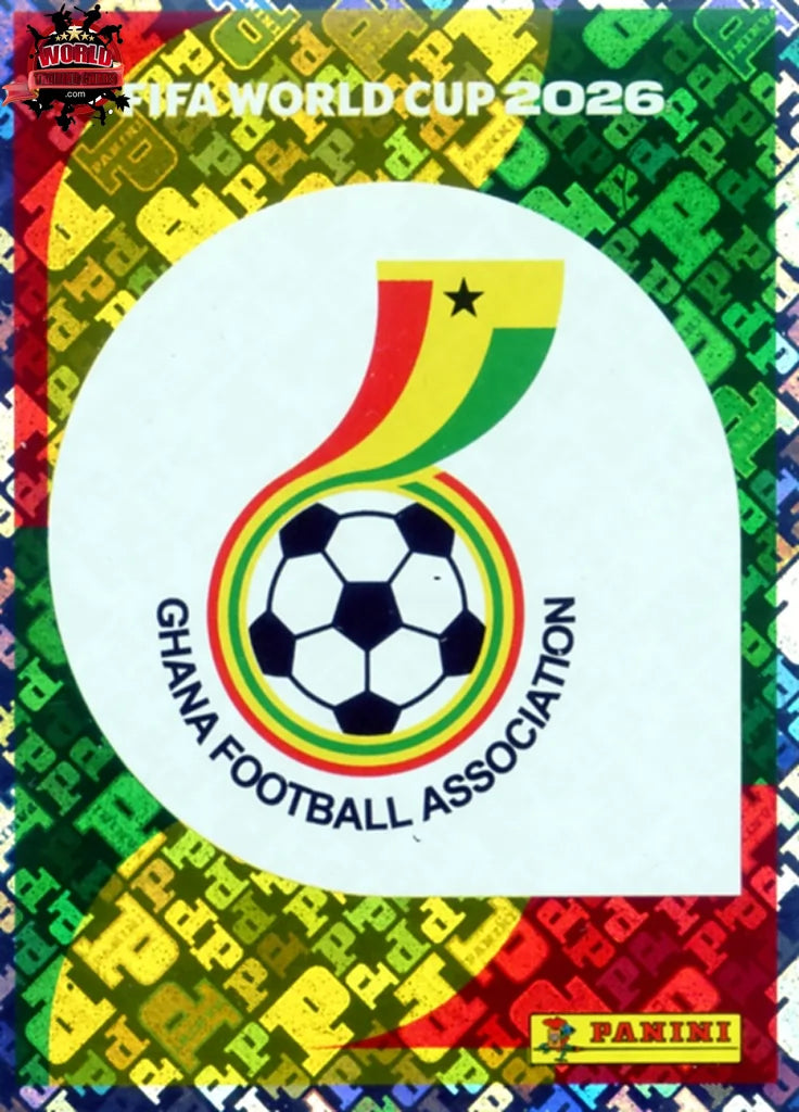 #GHA001 | Panini | Fifa World Cup Stickers | 2026 | Emblem | Ghana | Foil - International version