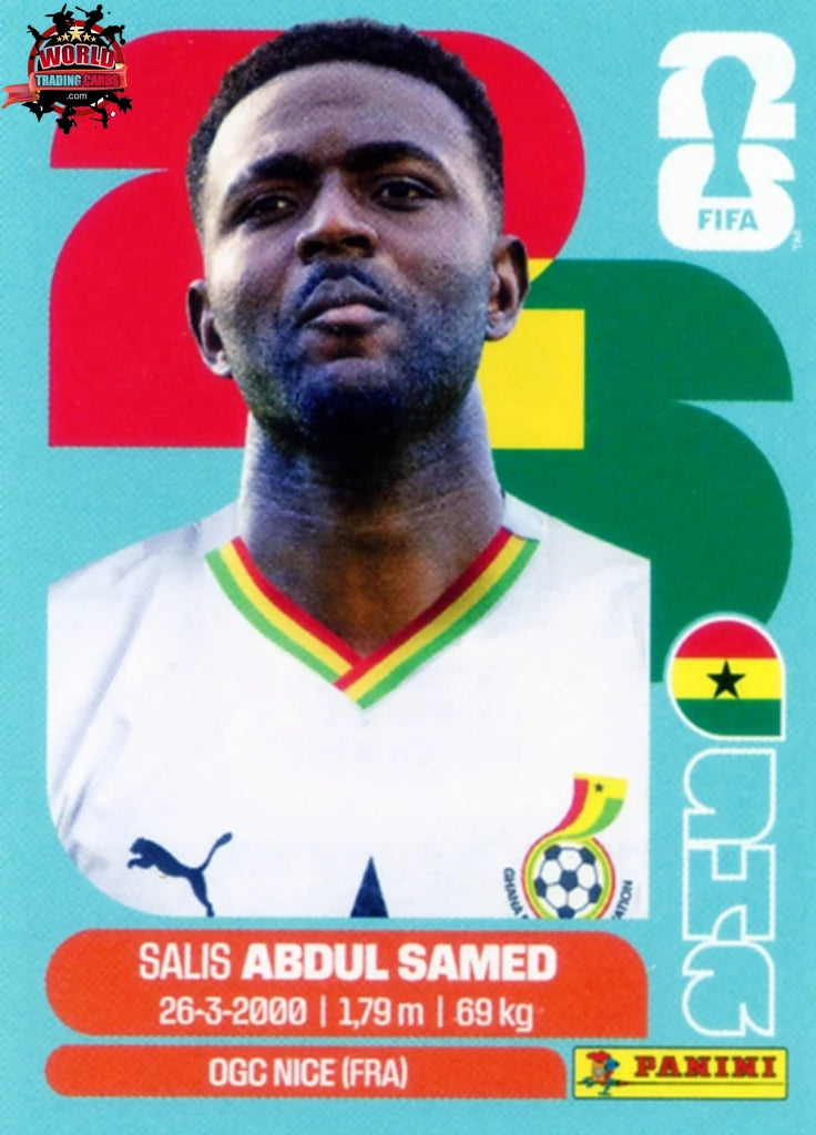 #GHA011 | Panini | Fifa World Cup Stickers | 2026 | Salis Abdul Samed | Ghana | Base - International version