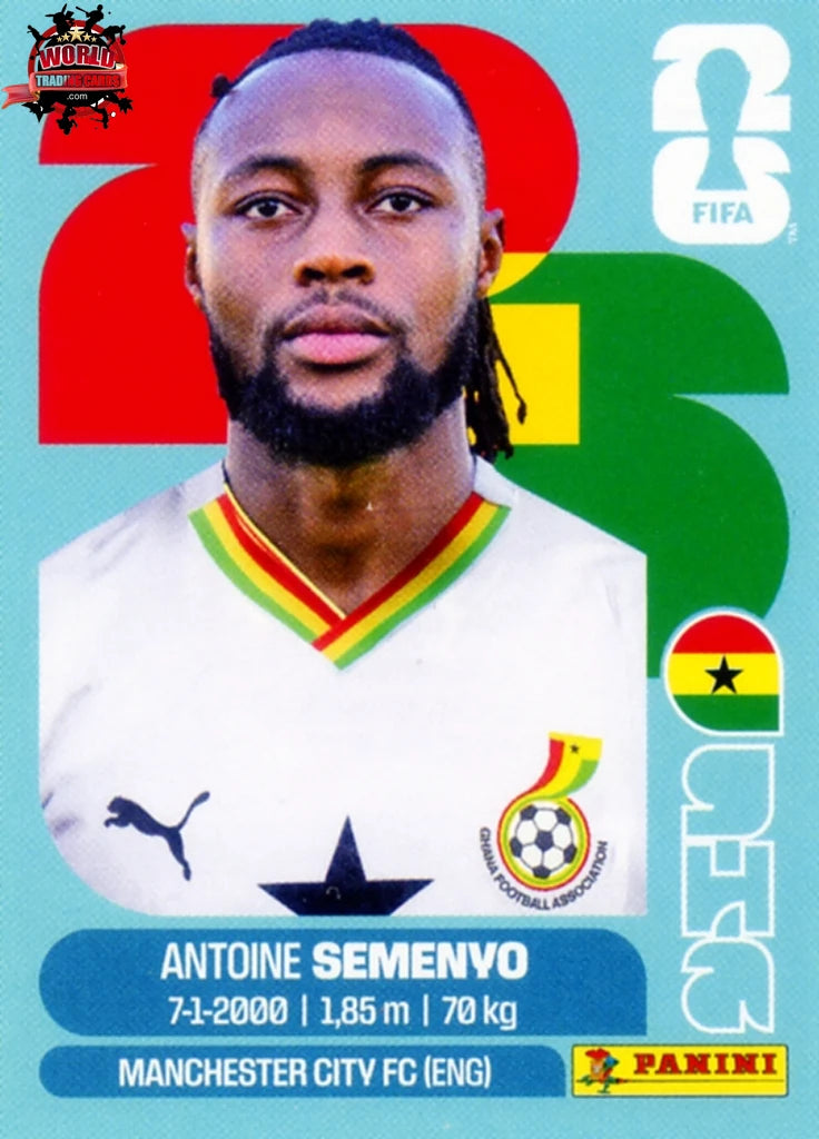 #GHA020 | Panini | FIFA World Cup Stickers | 2026 | Antoine Semenyo | Ghana | Base