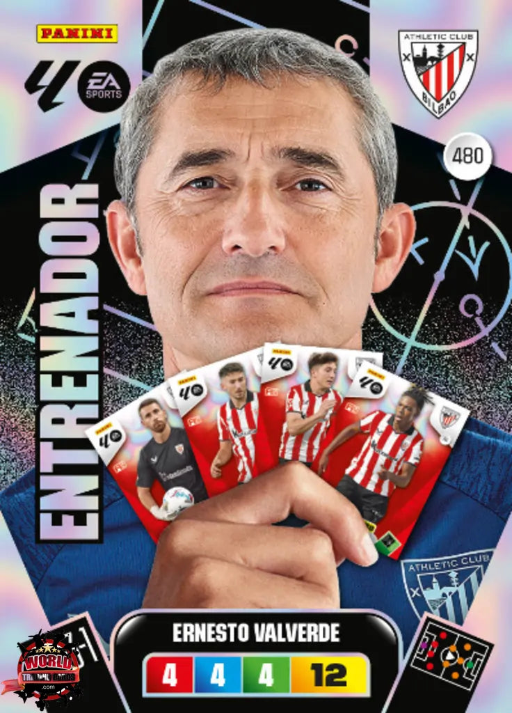 #480 | Adrenalyn XL | La Liga | 2025-2026 | Erbesto Valverde | Athletic Club | Entrenador