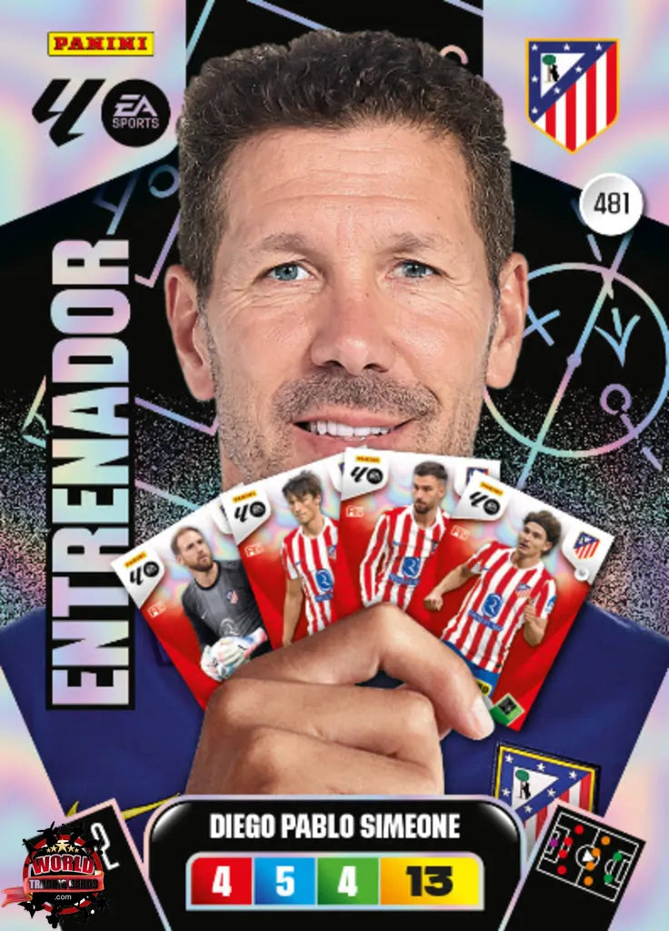#481 | Adrenalyn XL | La Liga | 2025-2026 | Diego Pablo Simeone | Atletico de Madrid | Entrenador