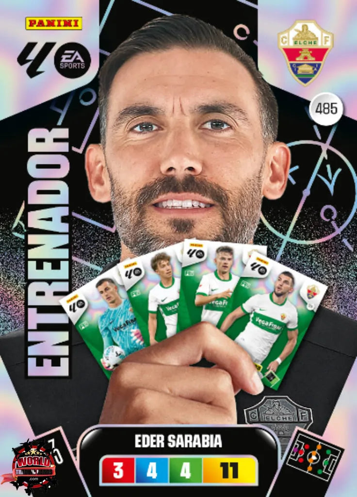 #485 | Adrenalyn XL | La Liga | 2025-2026 | Eder Sarabia | Elche CF | Entrenador