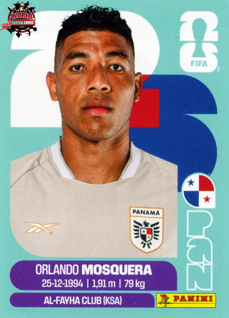 Football Trading Card-Orlando Mosquera-Panama-Panini Fifa World