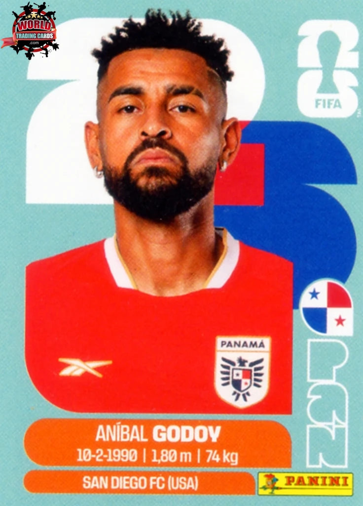 #PAN011 | Panini | Fifa World Cup Stickers | 2026 | Aníbal Godoy | Panama | Base - International version