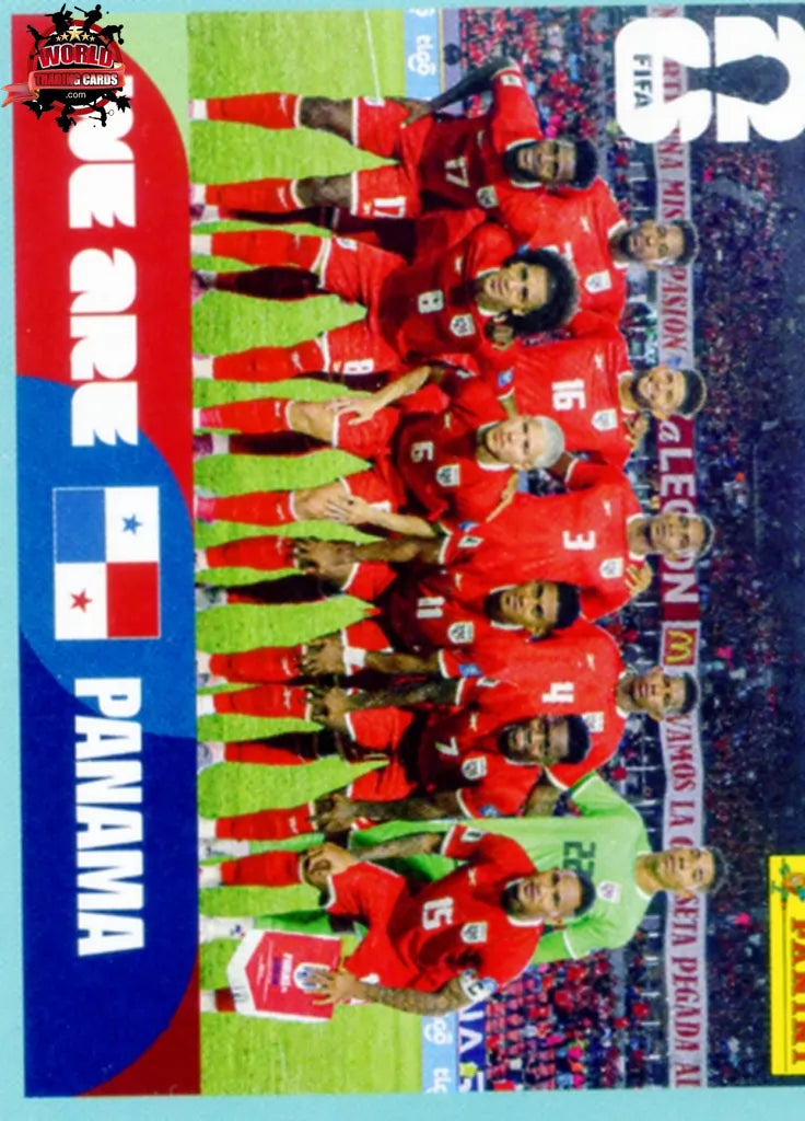 maaaページ Cromo Trading Card Fútbol-Team Photo-Panama-Panini Fifa World Cup