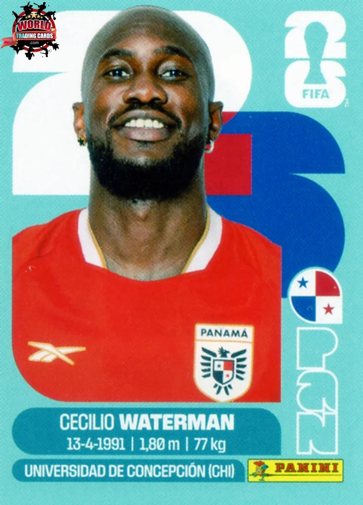 #PAN018 | Panini | Fifa World Cup Stickers | 2026 | Cecilio Waterman | Panama | Base - International version