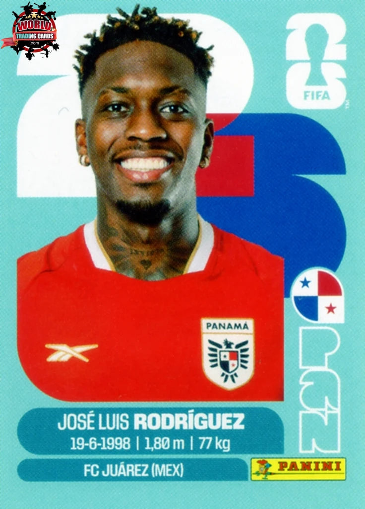 #PAN019 | Panini | Fifa World Cup Stickers | 2026 | Jose Luiz Rodriguez | Panama | Base - International version