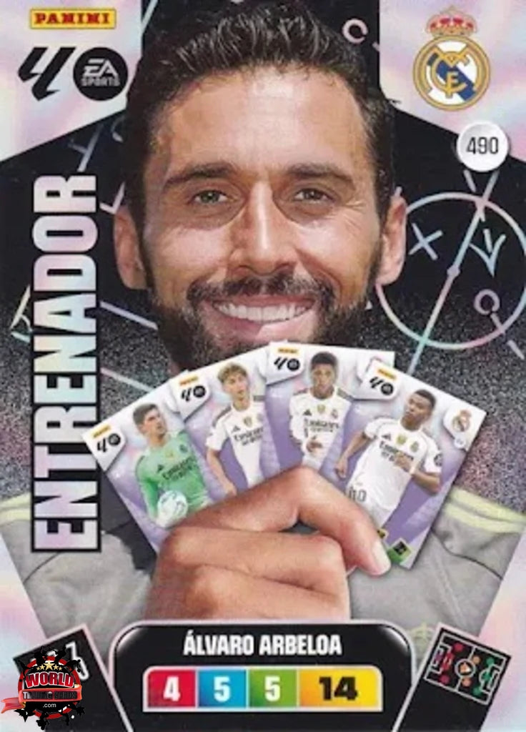 #490 | Adrenalyn XL | La Liga | 2025-2026 | Álvaro Arbeloa | Real Madrid | Entrenador