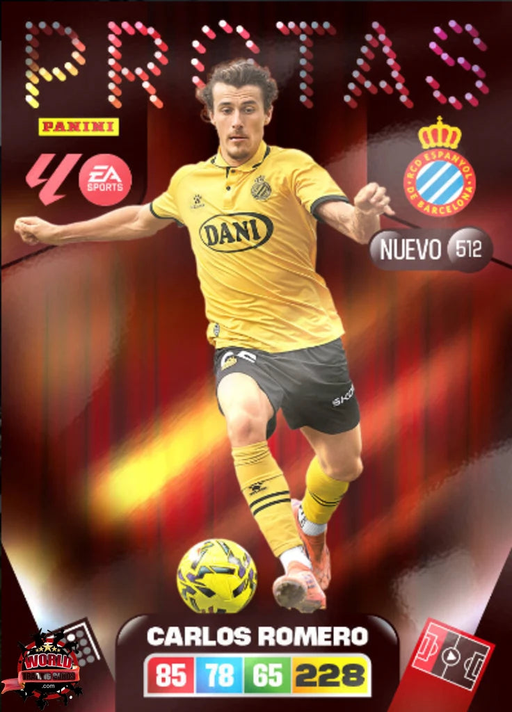 #512 | Adrenalyn XL | La Liga | 2025-2026 | Carlos Romero | RCD Espanyol | Protas Nuevo