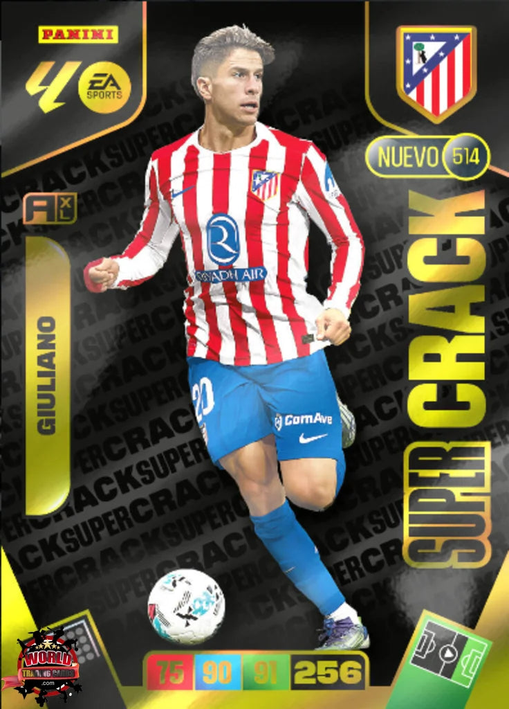 #514 | Adrenalyn XL | La Liga | 2025-2026 | Giuliano | Atletico de Madrid | Super Crack Nuevo