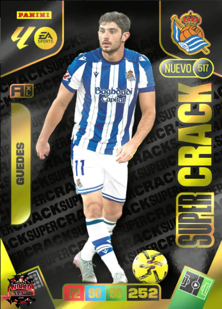 #517 | Adrenalyn XL | La Liga | 2025-2026 | Guedes | Real Sociedad | Super Crack Nuevo