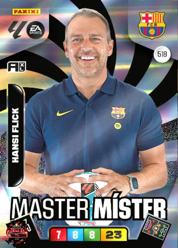 #518 | Adrenalyn XL | La Liga | 2025-2026 | Hansi Flick | FC Barcelona | Master Míster
