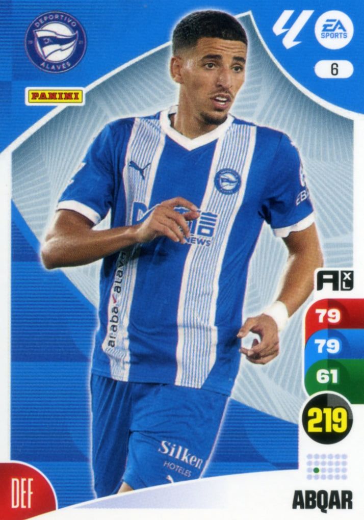 Panini Adrenalyn XL La Liga 2024/2025 - #006 - ABQAR - ALAVÉS - 1ª Edición, Cromo RAW