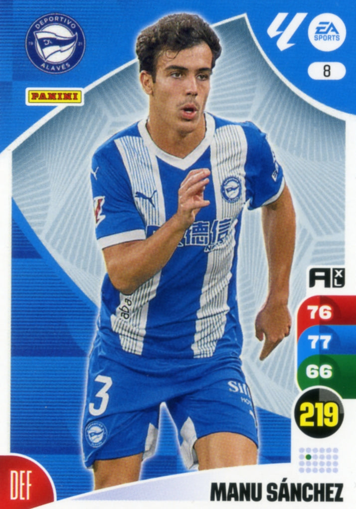Panini Adrenalyn XL La Liga 2024/2025 - #008 - MANU SANCHEZ - ALAVÉS - 1ª Edición, Cromo RAW